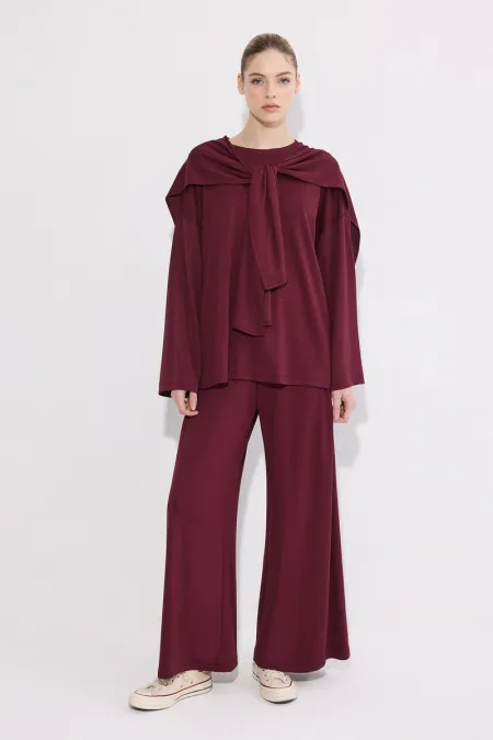ENSEMBLE TUNIQUE ET PANTALON EN MODALE