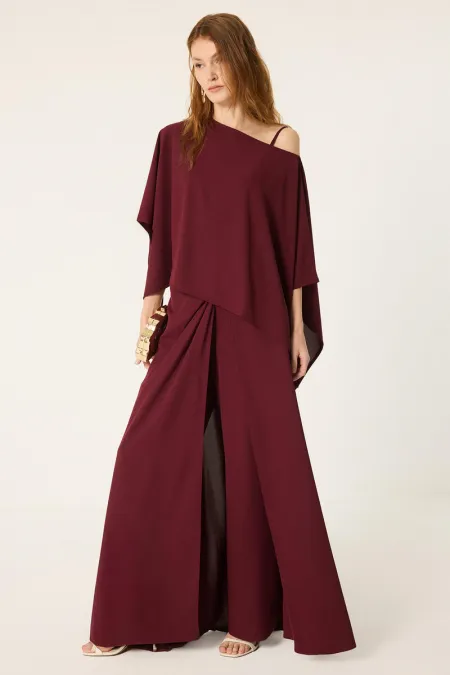 BATWING SLEEVE BLOUSE AND TROUSER SET BATWING SLEEVE BLOUSE AND TROUSER SET