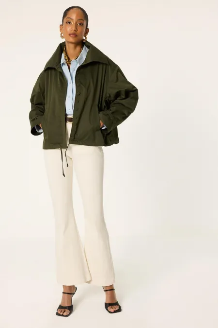 JACKET WITH GATHERED WAIST