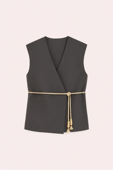 GILET CEINTURE EN PAILLE GILET CEINTURE EN PAILLE