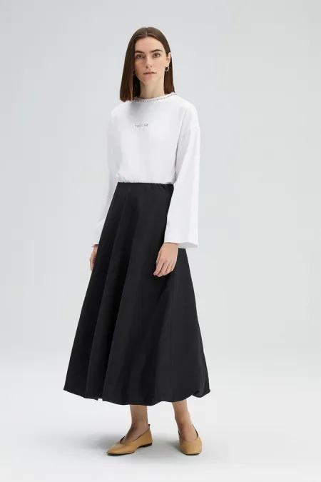 BELİ LASTİKLİ BALON ETEK