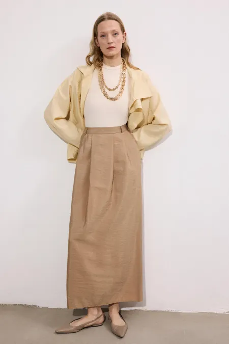 JUPE MAXI À BOUTONS