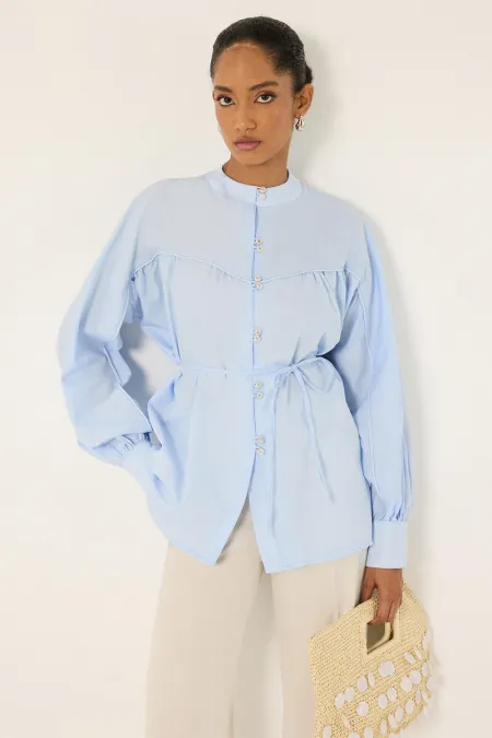 RELAX SHIRT WITH PIPING