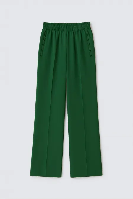 BELİ LASTİKLİ NERVÜRLÜ PANTOLON