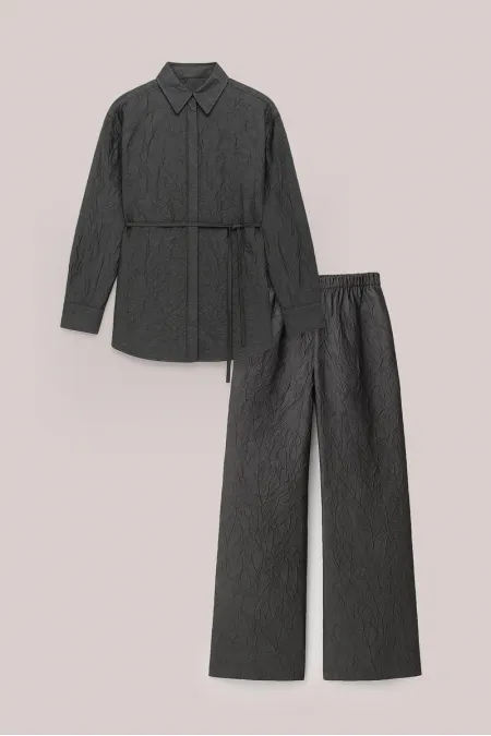 CRUSHLI SHIRT AND TROUSER SET