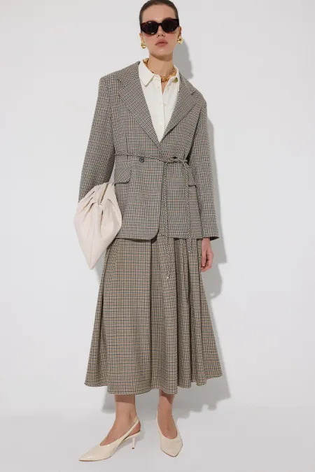 PİLELİ CEPLİ ETEK