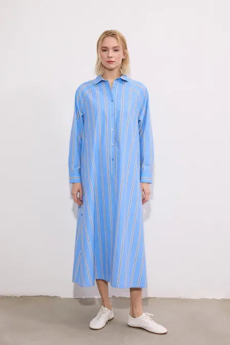 ROBE CHEMISE À RAYURES