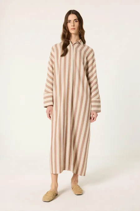 ROBE CHEMISE EN LIN SURDIMENSIONNÉE