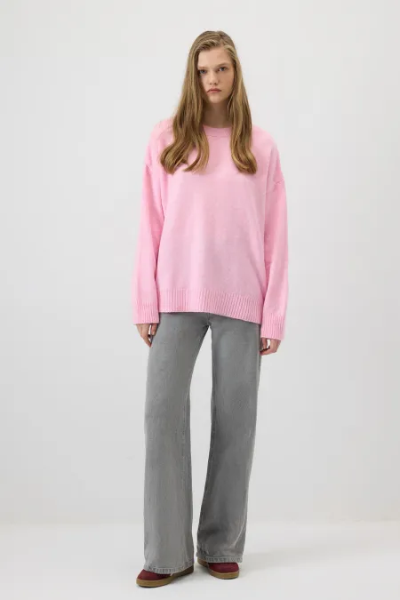 DÜZ RENK OVERSIZE KAZAK DÜZ RENK OVERSIZE KAZAK