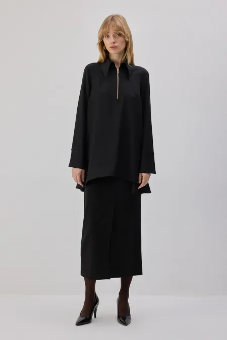 Tunique à fermeture éclair