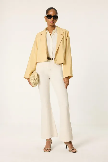 HAFİF İSPANYOL PAÇA DENİM PANTOLON