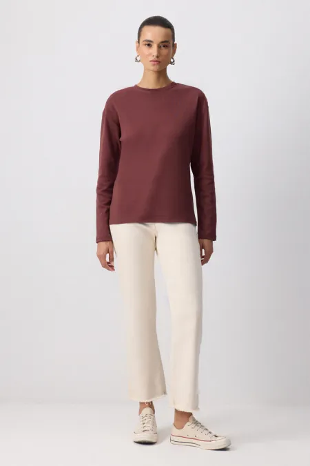 T-shirt à manches longues 100% coton