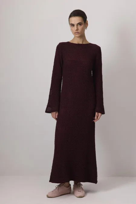 PAMUKLU ASTARLI ÖRGÜ ELBİSE