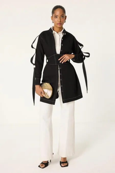 BELİ KEMERLİ CEKET