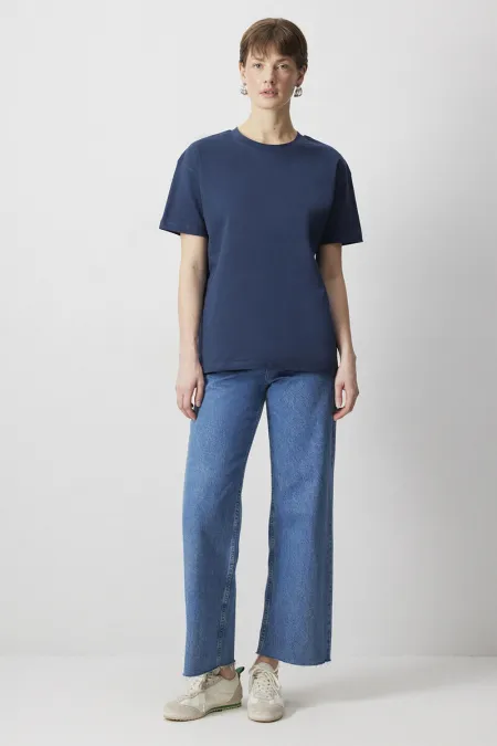 T-shirt basique à manches courtes 100% coton