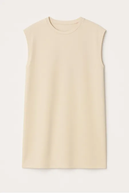 SLEEVELESS LINED TUNIC