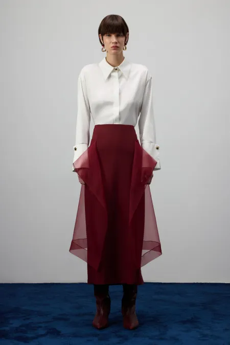ORGANZA PENCIL SKIRT ORGANZA PENCIL SKIRT
