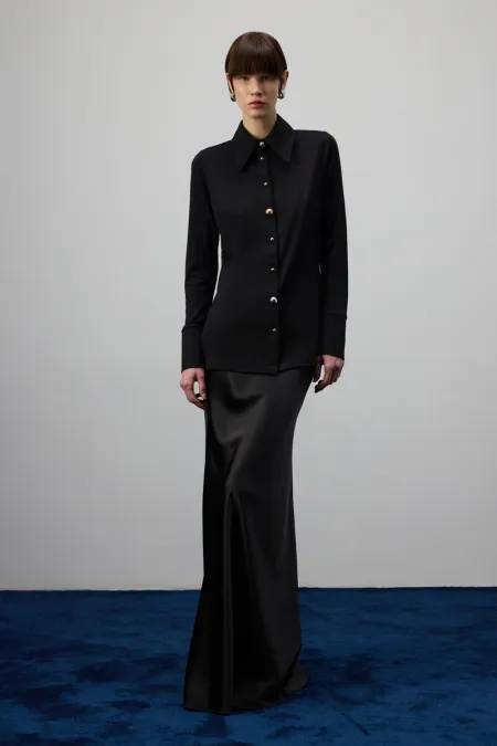 STEEL SHIRT WITH METAL BUTTONS STEEL SHIRT WITH METAL BUTTONS