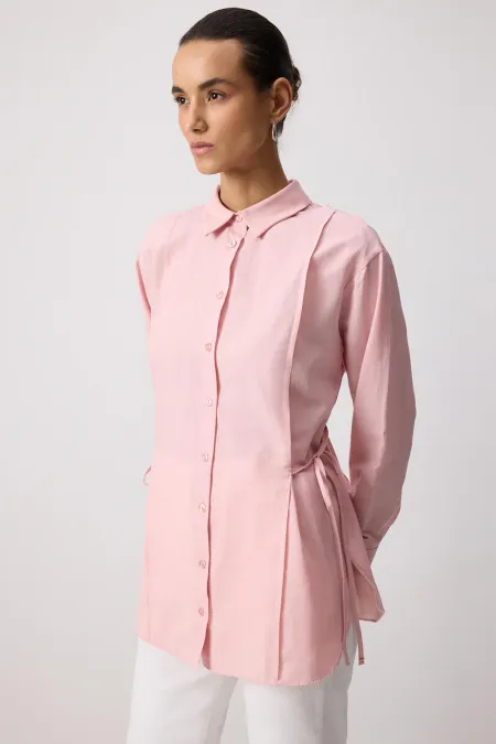 LACE-UP POPLIN SHIRT LACE-UP POPLIN SHIRT