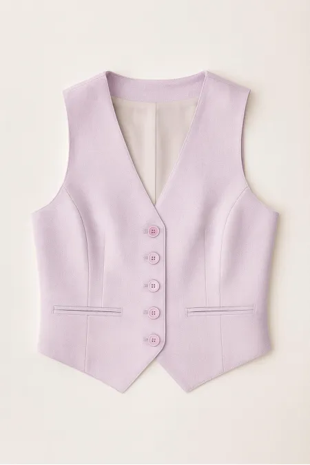 BUTTONED SHORT VEST