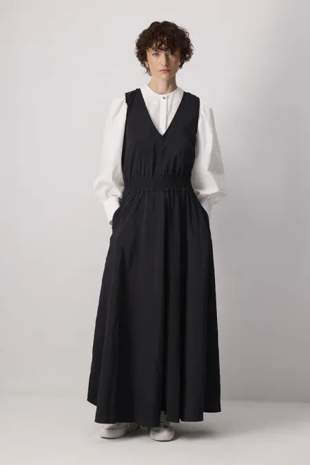 ELASTIC WAIST CUP DRESS