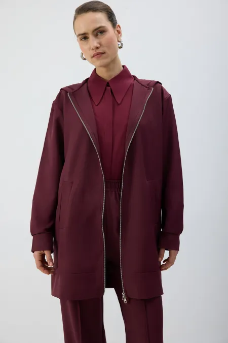 ZIPPED HOODED JACKET ZIPPED HOODED JACKET
