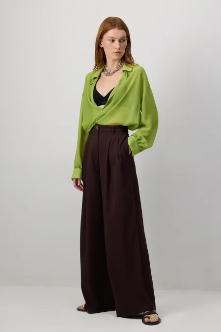 PLEATED CREPE PANTS PLEATED CREPE PANTS