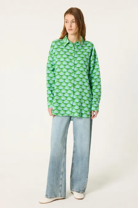 PATTERNED LINEN SHIRT PATTERNED LINEN SHIRT