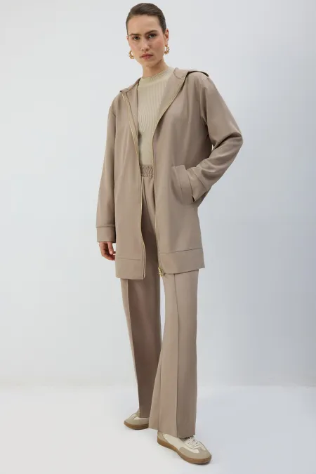 ZIPPED HOODED JACKET