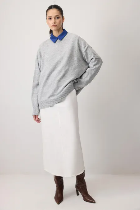 PULL OVERSize DE COULEUR UNI