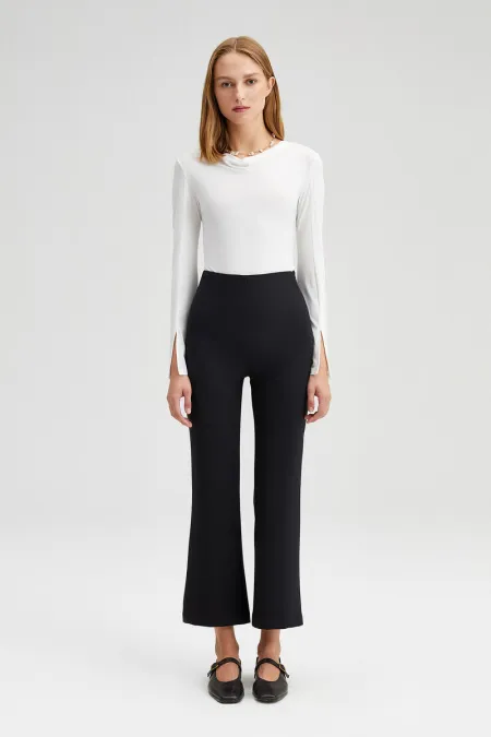 BELİ LASTİKLİ KREP PANTOLON