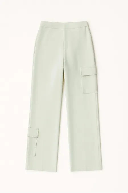 WIDE-LEG SATIN TROUSERS