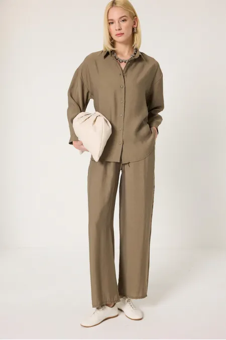 ENSEMBLE CHEMISE ET PANTALON EN MODAL