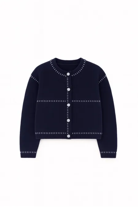 CARDIGAN CONTRASTÉ SHARDON