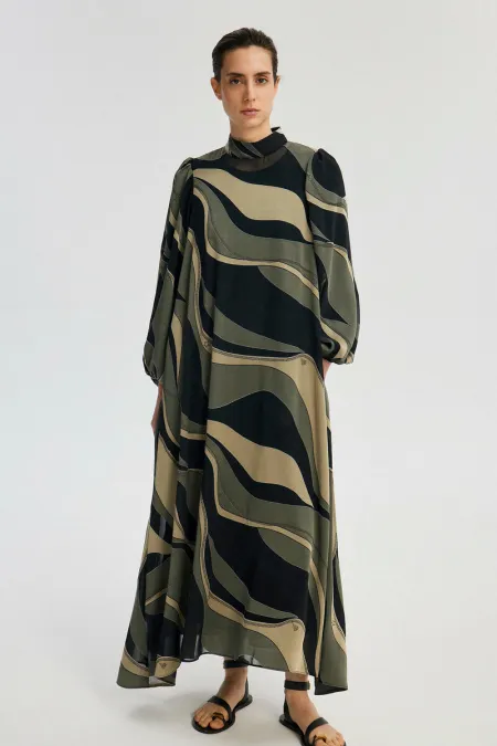 ABSTRACT PATTERNED DRESS ABSTRACT PATTERNED DRESS