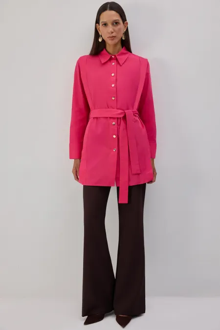 BELTED POPLIN SHIRT BELTED POPLIN SHIRT