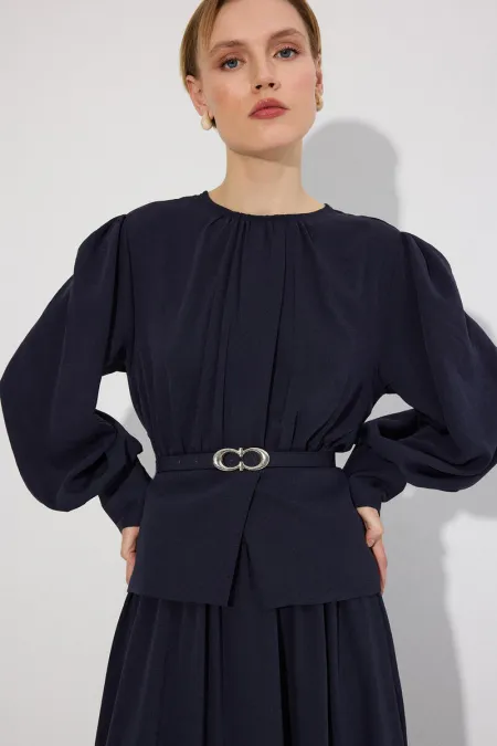 KEMER DETAYLI TUNİK ETEK TAKIM