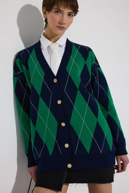 CARDIGAN À MOTIFS BAKLAVA CARDIGAN À MOTIFS BAKLAVA