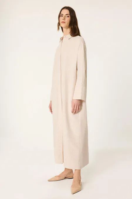 ROBE CHEMISE EN LIN SURDIMENSIONNÉE