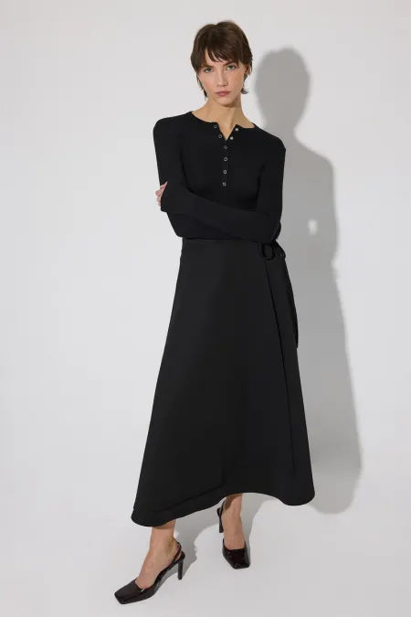 BODY EN VISCOSE À BOUTONS-PRESSION