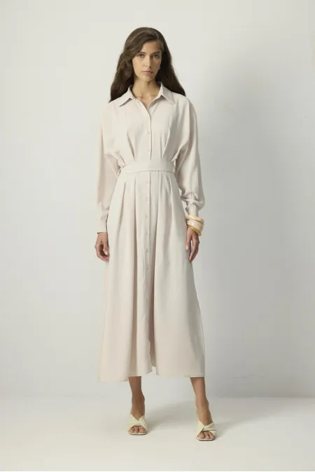 PİLELİ GÖMLEK ELBİSE