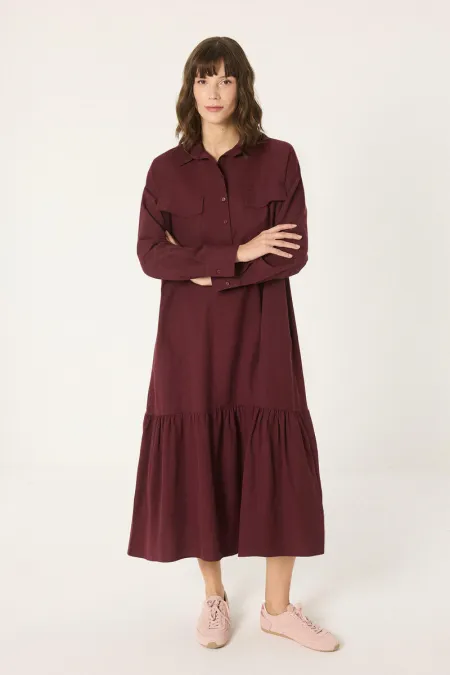 ROBE CHEMISE EN POPLIN