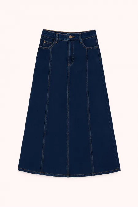 A KESİM DENİM ETEK