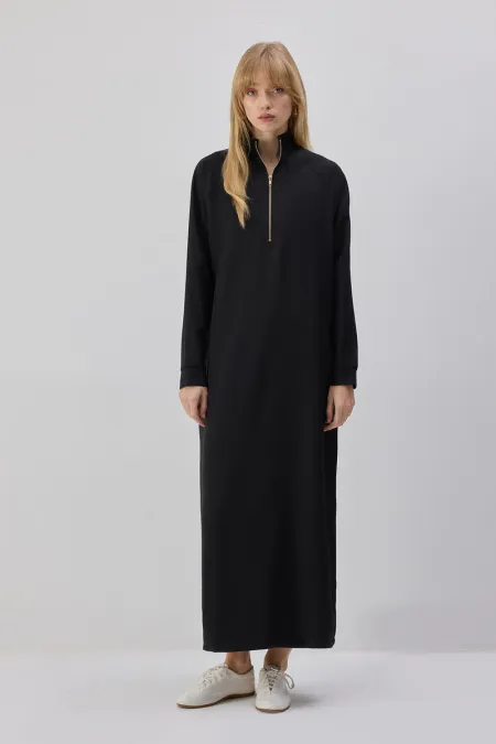 STRAIGHT-FIT DRESS WITH ZIPPER STRAIGHT-FIT DRESS WITH ZIPPER