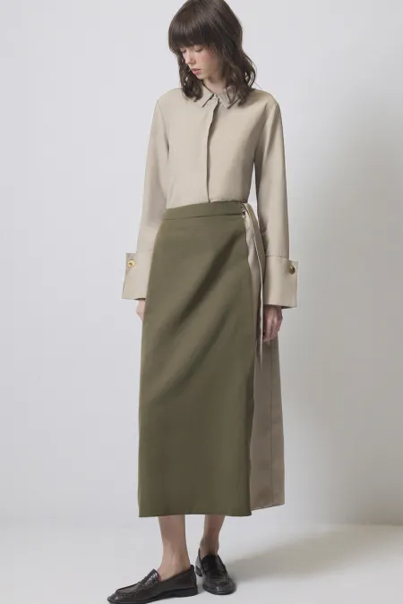 CONTRASTING COLORED SKIRT CONTRASTING COLORED SKIRT