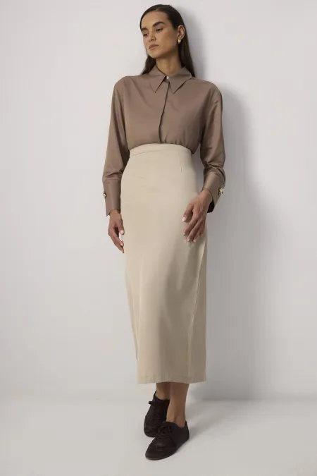 YIRTMAÇ DETAYLI KALEM ETEK