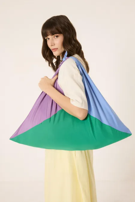 SAC TRIANGULAIRE MULTICOLORE