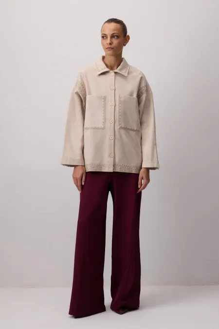 NAKIŞ DETAYLI KAŞE CEKET