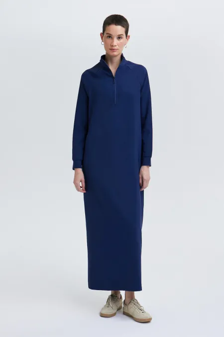STAND-NECK CREPE DRESS STAND-NECK CREPE DRESS