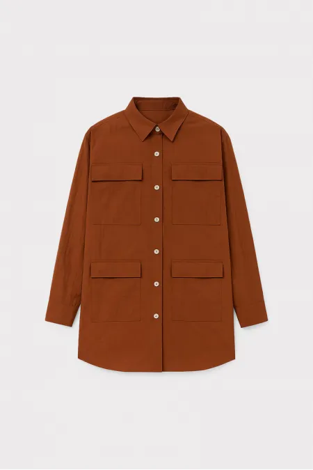 CEP DETAYLI KUPRA CEKET